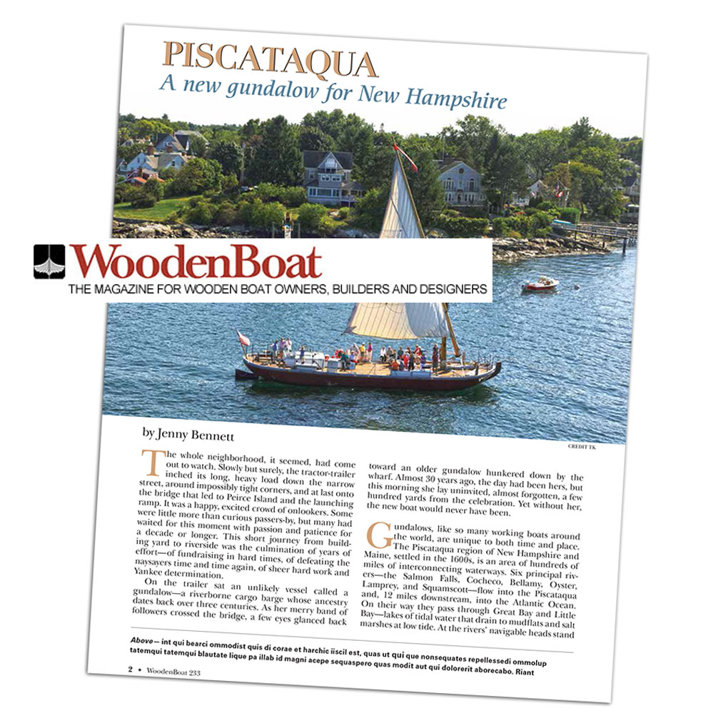 WoodenBoat Magazine Gundalow