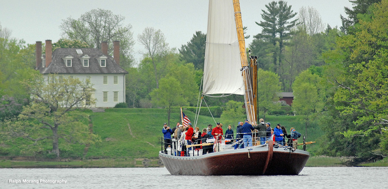 Gundalow sailing up-river, photo by Ralph Morang