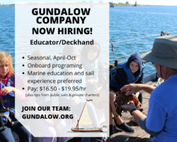 Hiring Educator / Deckhands & Camp Counselors